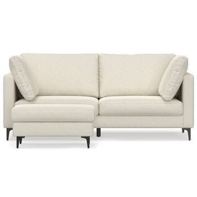 WyndenHall Lana 76 Mid Century Sofa with Ottoman Set