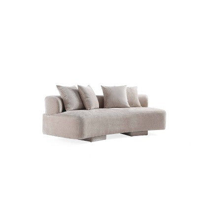 Manhattan Comfort 3pc Verandah Chenille Upholstered Sofa and Accent Chair Set