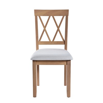 Merax 3-Piece Extendable Drop Leaf Dining Set with Upholstered Chairs