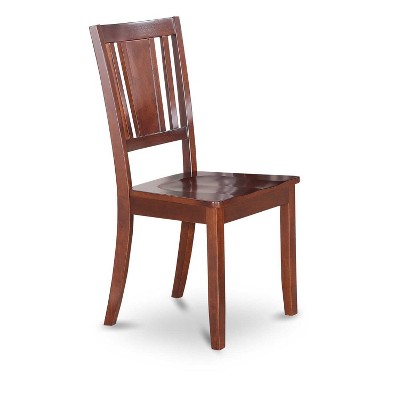 3-Piece Mahogany Finish Solid Wood Top - Dining Room Set - Seats 4