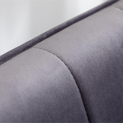 GDFStudio Valda Contemporary Velvet Tufted Accent Chair and Ottoman Set with Wingback