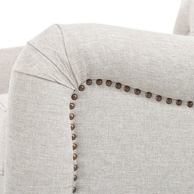 GDFStudio McLarnan Contemporary 3 Piece Fabric Tufted Sofa Set