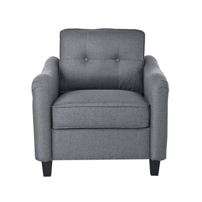 GDFStudio McLarnan Contemporary 3 Piece Fabric Tufted Sofa Set