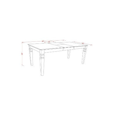 Rectangular Dining Set with 4 Chairs and Bench - 6 Piece Kitchen Table Set