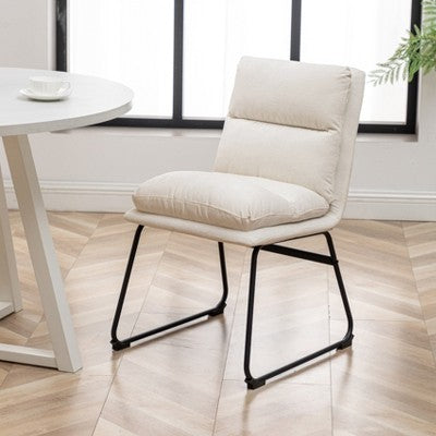 Roundhill Furniture Innes Round Dining Set, Trestle Dining Table with 4 Stylish Chairs, 5-Piece