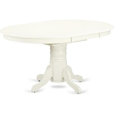 HomeStock Oval Table Linen Fabric Chairs Dinette Set