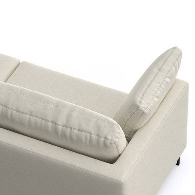 WyndenHall Lana 90 Mid Century Sofa with Ottoman Set