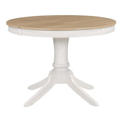 5-Piece Vintage Wood Extendable Dining Table Sets with 4 Upholstered Dining Chairs - ModernLuxe