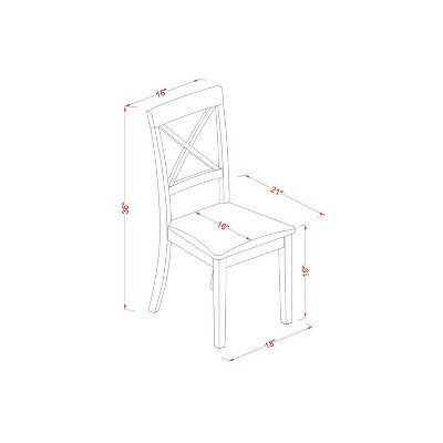 Small Dining Set - 3 Piece Kitchen Table & Chairs - Linen Upholstered - Compact Design