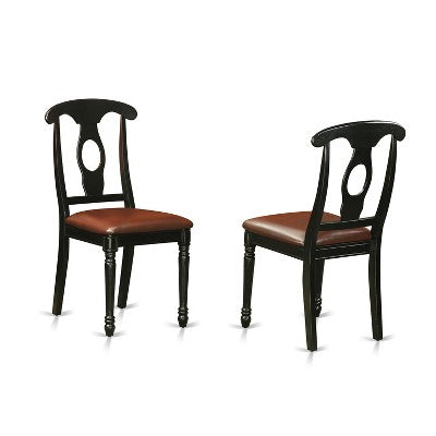 Hartland Round Dining Set Contemporary Black And Cherry