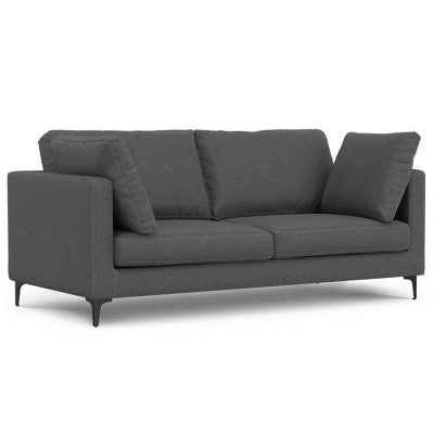 WyndenHall Lana 76 Mid Century Sofa with Ottoman Set