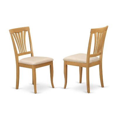HomeStock 5-Pc Natural Oak Finish Solid Wood Top-Dining Room Set-Seats 4