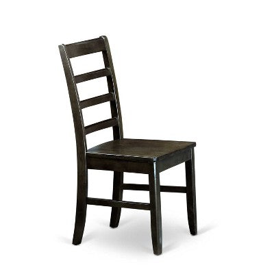 HomeStock 9-Piece Square Black Finish Solid Wood Top Dining Table with 8-Chairs