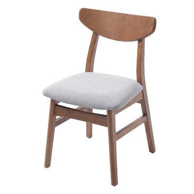 3-Piece Modern Dining Table Set, Triangular Side Table & 2 Curved Wood Chairs for Small Living Room Kitchen Studio - ModernLuxe