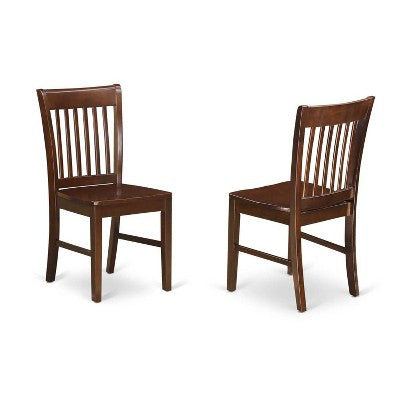 Dining Room Table Set - 7 Piece Wood Table & Chair Set - Classic Design