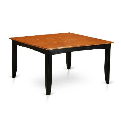 HomeStock 5-Piece Square Black Finish Solid Wood Top Dining table with 4-Chairs
