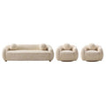 Manhattan Comfort 3pc Tribeca Chenille Upholstered 85.8 Sofa and 2 Accent Chairs