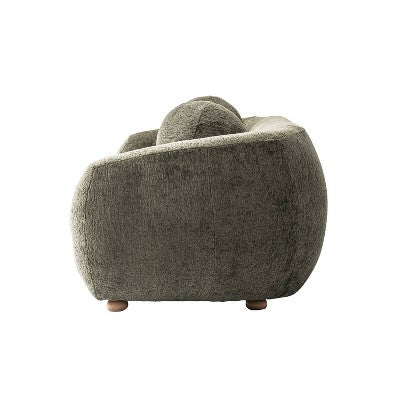Manhattan Comfort 2pc Tribeca Chenille Upholstered 85.8 Sofa and Accent Chair Set